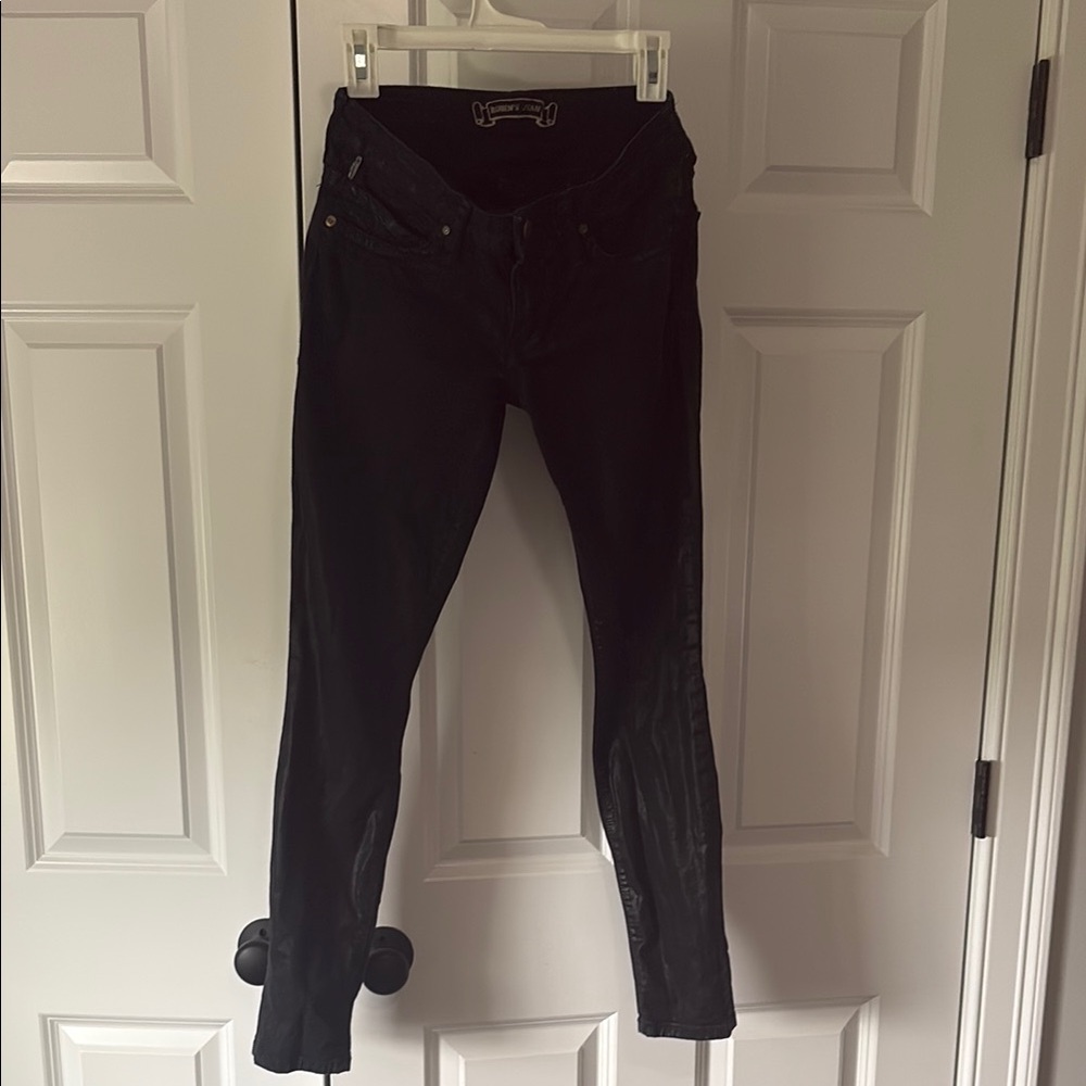 Authentic Robin’s Jean Black Coated Denim Size 27